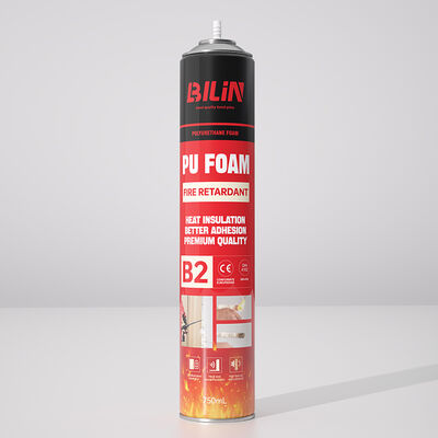 Commercial Building Use Fire Rated PU Foam Window Door Frame Insulation Fireblock Foam Sealant 750ml