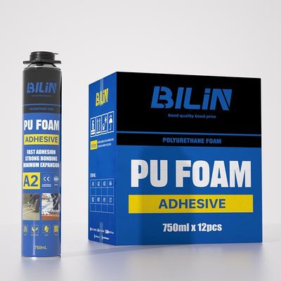 BILIN A2 चिपकने वाला पु फोम त्वरित सूखी पॉलीयूरेथेन फोम गोंद हल्के
