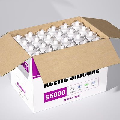 280ml एसिटिक सिलिकॉन सीलेंट क्रैक फिलर स्ट्रक्चरल के लिए मौसम सबूत