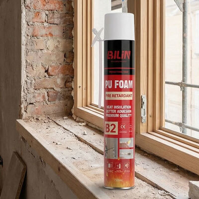 उच्च उपज B2 अग्निरोधक पॉलीयुरेथेन फोम स्प्रे गन लागू आग रोकना अंतराल भराव