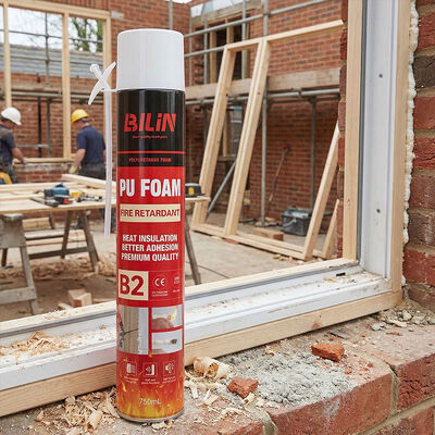 भारी शुल्क अग्नि रोधन पीयू फोम गोंद पेशेवर बंदूक लागू लौ मंदक सीलेंट